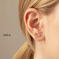 18K Solid Gold Natural Diamond Stud Earrings | Bezel Set | Screw Back or Butterfly | F–G Color | Fine Diamond Studs, Diamond gift