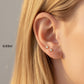 18K Solid Gold Natural Diamond Stud Earrings | Bezel Set | Screw Back or Butterfly | F–G Color | Fine Diamond Studs, Diamond gift