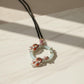 Natural Jadeite Jade Pisces Pendant | Handcrafted Cloisonné Enamel Art Jewelry | One of a Kind Statement Necklace