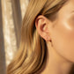 10K Solid Gold Chain Threader Earring | Minimal Dainty Gold Earring | Everyday Fine Jewelry | Optional Diamond Accent | Gift for Her