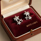 18K Solid White Gold Star Diamond Earrings | Natural Earth-Mined Diamond Studs | Celestial Luxury Stud Earrings , Gift