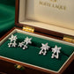 18K Solid White Gold Star Diamond Earrings | Natural Earth-Mined Diamond Studs | Celestial Luxury Stud Earrings , Gift