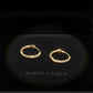 14K Solid Gold Diamond Huggie Hoops | Natural Diamond Small Hoop Earrings | Double Sided Sparkle | Everyday Fine Jewelry