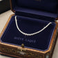 18K Solid Gold Natural Diamond Tennis Necklace | 3 Carat F-G SI Earth Mined Diamonds | Quiet Luxury Fine Jewelry | Gift for Her