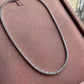 18K Solid Gold Natural Diamond Tennis Necklace | 3 Carat F-G SI Earth Mined Diamonds | Quiet Luxury Fine Jewelry | Gift for Her