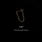 10K Solid Gold Chain Threader Earring | Minimal Dainty Gold Earring | Everyday Fine Jewelry | Optional Diamond Accent | Gift for Her