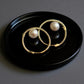 9K Solid Gold Natural Akoya Pearl Mini Hoop Earrings | Small Pearl Hoops | Fine Gold Everyday Earrings , Gift for her
