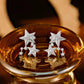 18K Solid White Gold Star Diamond Earrings | Natural Earth-Mined Diamond Studs | Celestial Luxury Stud Earrings , Gift