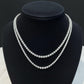 18K Solid Gold Natural Diamond Tennis Necklace | 3 Carat F-G SI Earth Mined Diamonds | Quiet Luxury Fine Jewelry | Gift for Her