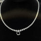 18K Solid Gold Natural Diamond Tennis Necklace | 3 Carat F-G SI Earth Mined Diamonds | Quiet Luxury Fine Jewelry | Gift for Her