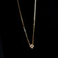 14K Solid Gold Diamond Necklace, Dainty Floral Diamond Pendant, Minimalist Everyday Fine Jewelry Gift for Her