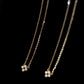 14K Solid Gold Diamond Necklace, Dainty Floral Diamond Pendant, Minimalist Everyday Fine Jewelry Gift for Her