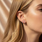 18K Solid Gold Natural Earth Mined Diamond Earrings | Minimal Huggie Hoops | Everyday Fine Jewelry , Gift for her, sold as a pair