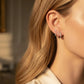 18K Solid Gold Natural Earth Mined Diamond Earrings | Minimal Huggie Hoops | Everyday Fine Jewelry , Gift for her, sold as a pair