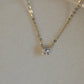 14K Solid Gold Diamond Necklace | Dainty Diamond Pendant | Minimal Everyday Fine Jewelry | Gift for Her