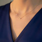 14K Solid Gold Diamond Necklace | Dainty Diamond Pendant | Minimal Everyday Fine Jewelry | Gift for Her