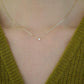 14K Solid Gold Diamond Necklace | Dainty Diamond Pendant | Minimal Everyday Fine Jewelry | Gift for Her