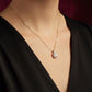 Dainty 9K Solid Gold Diamond Halo Pendant |  ~1.0 Carat Square Cushion Diamond Charm | Everyday Necklace | Minimal Fine Jewelry Gift for her