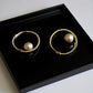 9K Solid Gold Natural Akoya Pearl Mini Hoop Earrings | Small Pearl Hoops | Fine Gold Everyday Earrings , Gift for her