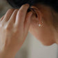 9K Solid Gold Natural Akoya Pearl Mini Hoop Earrings | Small Pearl Hoops | Fine Gold Everyday Earrings , Gift for her