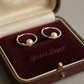 9K Solid Gold Natural Akoya Pearl Mini Hoop Earrings | Small Pearl Hoops | Fine Gold Everyday Earrings , Gift for her