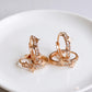 18K Solid Gold Diamond Star Huggie Hoops | Natural Earth-Mined Diamonds | Everyday Sparkle Minimal Luxury Earrings | Gift for her