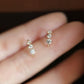 9K Solid Gold Diamond Huggie Earrings | Petite Sparkle Everyday Hoops | Minimal Fine Jewelry Gift for Her | Dainty Gold Ear Hugger