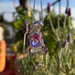 Amethyst Pendant Brooch Necklace One of a Kind Statement Jewelry with Color Change Garnet Accents, Healing Crystal Necklace, Unique Gemstone