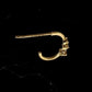 18K Solid Gold Natural Diamond Hoops | Earth Diamond Huggie Earrings AU750 | Everyday Fine Jewelry Gift for Her | Minimalist Luxury Earrings