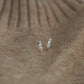9K Solid Gold Diamond Huggie Earrings | Petite Sparkle Everyday Hoops | Minimal Fine Jewelry Gift for Her | Dainty Gold Ear Hugger