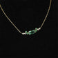 Lagoon Green Tourmaline Necklace 18K Solid Gold | Natural Tourmaline Diamond Necklace | Bluish Green Tourmaline Fine Jewelry | Ocean Gem