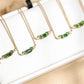Lagoon Green Tourmaline Necklace 18K Solid Gold | Natural Tourmaline Diamond Necklace | Bluish Green Tourmaline Fine Jewelry | Ocean Gem