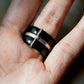 Rubellite Tourmaline Ring with Black Onyx & Diamond | One of a Kind Statement Ring | Art Deco Gemstone Ring | Size 4.5 | Sterling Silver