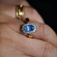 Blue Sapphire Ring 14K Solid Gold Diamond Halo | 1.95ct Natural Sri Lankan Sapphire Ring | Vintage Inspired Fine Jewelry Gift