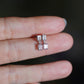 Unheated Pink Sapphire Earrings 14K Solid White Gold | Natural Sapphire Diamond Drop Earrings | One of a Kind Fine Jewelry | Bridal Gift