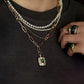 Natural Emerald Pendant Charm in Solid Gold | Emerald and Quartz Pendant | Green Gemstone Statement Necklace | One of a Kind Jewelry , Gift