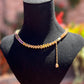 Sunset Gradient Gemstone Tennis Necklace | Custom Natural Gemstone Rainbow Necklace in Solid Gold or Silver | One of a Kind Jewelry Gift