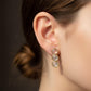 One of a Kind Natural White Jadeite Jade Earrings in 9K Solid Gold | Translucent Jade Drop Earrings | Fine Jewelry Quiet Luxury Gift