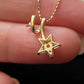 18K Solid Gold Diamond Star Necklace | Fine Jewelry Pendant | Celestial Star Charm | Everyday Luxury | Gift for Her