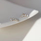 Diamond Climber Stud Earrings in 10K Solid Gold | BOITE LAQUE Fine Jewelry | Minimal Arc Earrings | Everyday Gold Ear Climbers