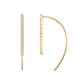 18K Solid Gold Natural Diamond Drop Earrings, Fine Diamond Dangle Earrings, Quiet Luxury Jewelry, Minimalist High End Gift