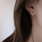 18K Solid Gold Tsavorite Garnet Diamond Stud Earrings | Natural Green Garnet Fine Jewelry | Quiet Luxury Everyday Studs