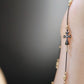 18K Solid Gold Diamond Cross Necklace Double-Sided | Black Gold Pavé Cross Pendant | Fine Jewelry Statement Necklace