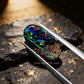 Australian Black Opal Ring 18K Gold | One of One Opal Ring | Celestial Diamond Ring | Custom Fine Jewelry | Made to Order Luxury Ring