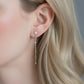 10K Gold Diamond Threader Earrings, Fine Gold Chain Drop Earrings, Dainty Luxury Minimalist Earrings, Everyday Fine Jewelry Gift