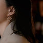 18K Gold Diamond Star Hoop Earrings | Celestial Four Point Star Earrings | Quiet Luxury Diamond Hoops | Solid Gold Upgrade