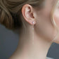 10K Gold Diamond Threader Earrings, Fine Gold Chain Drop Earrings, Dainty Luxury Minimalist Earrings, Everyday Fine Jewelry Gift