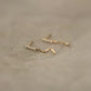 9K Solid Gold Diamond Drop Earrings | Delicate French Dangle Earrings | Quiet Luxury Jewelry Gift for Her