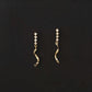 9K Solid Gold Diamond Drop Earrings | Delicate French Dangle Earrings | Quiet Luxury Jewelry Gift for Her