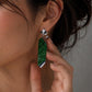 One of a Kind Jadeite Jade Earrings in 18K Solid White Gold | Art Deco Style Fine Jewelry | Inspired by 1995 Auction House Jewelry